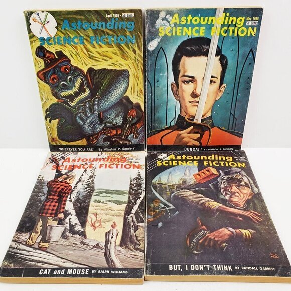 Astounding Science Fiction Magazine 1959 Jan-Jul 7 Issues Leinster Dickson More - Picture 10 of 11